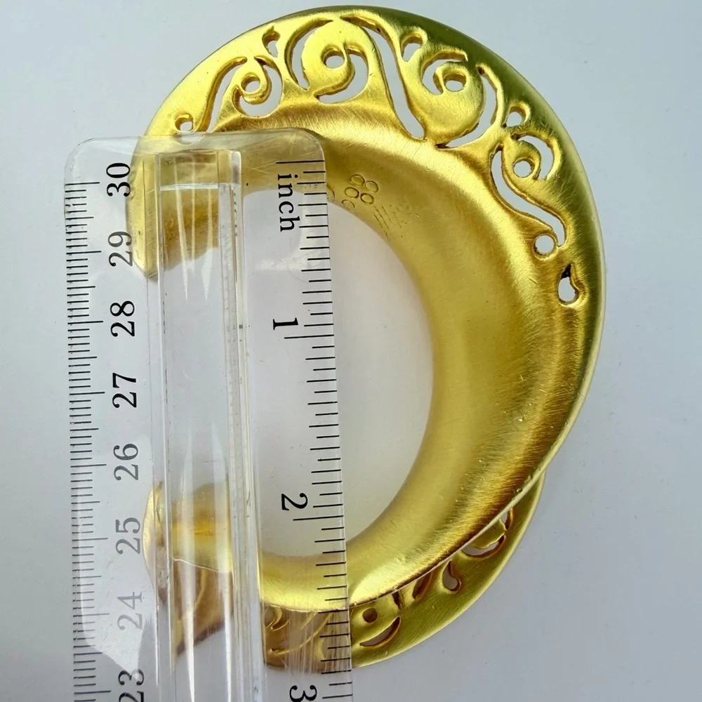 Clara Kasavina studio vintage  crescent shape cuff bracelet